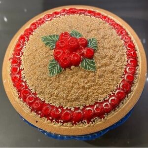 VINTAGE KEEBLER READY CRUST CERAMIC PIE PAN WITH LID